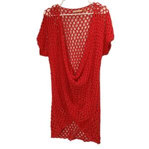 SOFT SURROUNDINGS Loose Weave Cotton Swim Cover-up  S